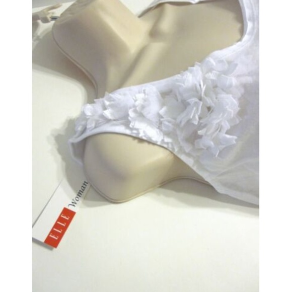 Elle Women's Tank Top White Sleeveless Size 2X 3X - Picture 3 of 3